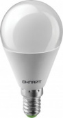 Лампа светодиодная шар матовый Онлайт 10Вт G45 2700К Е14 OLL-G45-10-230-2.7K-E14