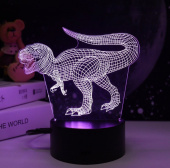 Светильник-ночник "Динозавр" 3Вт RGB NL-405 USB Camelion