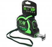 Рулетка 10м Effecta Fort, магнит,автостоп,лента-2 скор.