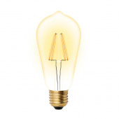 Лампа светодиодная 5Вт Е27 230В,конус  Vintage Uniel LED-ST64-5W/GOLDEN/E27 GLV22GO