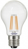 Лампа светодиодная General 10W A60 220V E27 4500K 105х60 Филамент