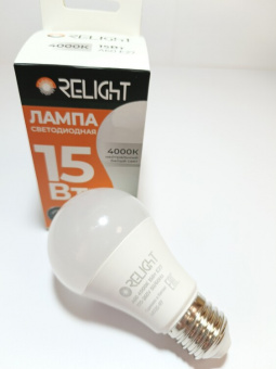 Лампа светодиодная Relight A60 15Вт 230В 4000К E27