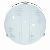 Светильник "Дюна" Сияние d300 белый/глянец/хром 2х60W E27