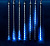 Гирлянда-занавес "Падающие звезды" ULD-E2405/DTK BLUE 240LED синий, уличная Uniel