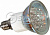 Лампа JDR 220V 1.2W E14 белый LED18 Svetlon
