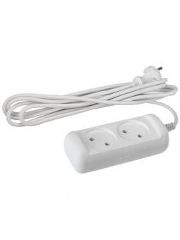 Удлинитель 2гн 5м б/з ПВС 2х0,75 ЭРА