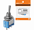 Переключатель-тумблер MTS-103 Micro 1P 250B AC/DC 3A ON-OFF-ON c фиксацией TDM