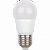 Лампа светодиодная Ecola globe LED 5.4W G45 220V E27 2700K шар 89х45