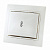 Выключатель проходной 1СП Кварта белый ИЭК